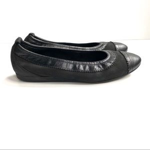 Arche Ballet Flats Black Nubuck Leather Comfort 10